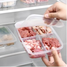 Food Compartmentalized Fresh Box Refrigerator Storage Box With Lid Storage Box Stacking Sealed Freshness Organizing Box Dividing Box Food Compartmentalized Fresh Box Refrigerator Storage Box With Lid Storage Box Stacking Sealed Freshness Organizing Box Dividing Box