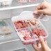 Food Compartmentalized Fresh Box Refrigerator Storage Box With Lid Storage Box Stacking Sealed Freshness Organizing Box Dividing Box