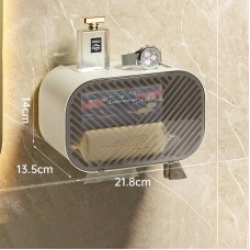 No punching wall-mounted tissue box toilet rolls paper torage box