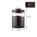 High Borosilicate Glass Coffee Jar with Exhaust Valve Moisture-proof Sealed Jar