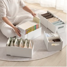 Kitchen cabinet telescopic rectangular storage box drawer debris sorting box