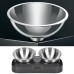 Pet Bowl Feeder Cat Bowl Pet Stainless Steel Dog Bowl Adjustable Inclined Cat Bowl Inclined Water Bowl