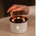 New creative simulation flame aromatherapy machine remote control spray jellyfish humidifier new spit ring humidifier