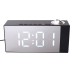 Mirror LED projection clock Multifunctional clock Bedhead plug in clock