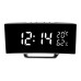 Curved screen LED clock with temperature and humidity display multi-function clock