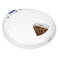 New Automatic Pet Feeder Intelligent Feeding 6-Meal Timing And Quantitative Led Blue Light Display Anti Pinch Foot
