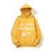 European and American Trendy Brand With The Same Letter Foam Printing Men and Womens Plush Pullover Hoodie