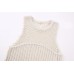 European and American New Fashion Elegant Style Round Neck Sleeveless Jacquard Mesh Knitted Tank Top For Women European and American New Fashion Elegant Style Round Neck Sleeveless Jacquard Mesh Knitted Tank Top For Women
