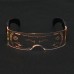 LED luminescent glasses for men and women  futuristic technology sense party glasses, punk style  bouncy glasses