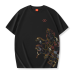 China Chic Short Sleeve Men Summer Fashion New T shirt Heavy Industry Embroidery Casual Cotton T shirt