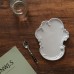 Vintage Handmade Black Porcelain Distressed Ceramic Supporting Plate Dinner Plate Fruit Plate Palette