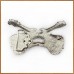 Guitar belt buckle Music belt buckle Western denim casual belt buckle