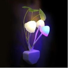 Mushroom Lamp Fungus Night Light EU & US Plug Light Sensor AC110V 220V 3 LED Colorful Mushroom Lamp Led Night