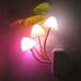 Mushroom Lamp Fungus Night Light EU & US Plug Light Sensor AC110V 220V 3 LED Colorful Mushroom Lamp Led Night