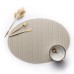 Oval Pvc Dining Mat, Anti Slip, Anti Scald, And Heat Insulation Mat, Hotel Restaurant Mat, Decorative Dining Table Mat