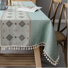 Linen Ethnic Style Linen Washable Tablecloth Pastoral Style Tablecloth Rectangular Table Flag Table Mat Tea Table Tablecloth