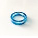 Ice and Flame Halo Stained Crystal Resin Punk Exclusive Couple Ring for Men and Women