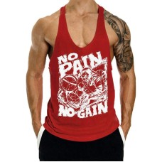 Fitness Tank op Mens Loose Training Racerback Sleeveless Cotton Basketball Sports Tank Top Bodybuilding Trend