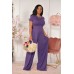 European and American Large Sized Womens Fashion Casual Wide Leg Two Piece Set for Women