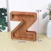 Wooden Money Tank Letter Money Tank Children's Dinosaur Money Tank Transparent Cartoon Animal Coin Savings Tank