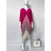 Pleated Spring New Fringed Dress Versatile High-End Temperament Fashion Color Matching Medium Long Style Spot