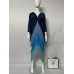 Pleated Spring New Fringed Dress Versatile High-End Temperament Fashion Color Matching Medium Long Style Spot