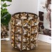 Europe Metal Makeup Brush Storage Tube Eyebrow Pencil Makeup Organizer Bead Crystal Jewelry Storage Box