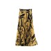 Pleated Fashion Set Corn Kernel High Neck Short Sleeve Top Elastic Waist Skirt High Grade Two Piece Set