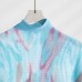 Fashion Print Pleated 2 Pieces Set Women's Round Neck Long Sleeves Slim Top High Waist Spliced Female Clothes Fashion Print Pleated 2 Pieces Set Women's Round Neck Long Sleeves Slim Top High Waist Spliced Female Clothes