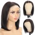 Front Lace Wig Headband Real Human Hair 13 * 4 Bob Wig Straight Human Hair