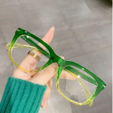 Box plastic anti blue light rice nail flat lens fashionable and colorful full frame glasses
