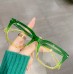 Box plastic anti blue light rice nail flat lens fashionable and colorful full frame glasses