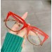 Box plastic anti blue light rice nail flat lens fashionable and colorful full frame glasses