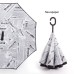 C Handle Windproof Reverse Folding Umbrella Man Women Sun Rain Car Inverted Umbrellas 