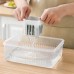 Simple and Convenient Scallion Preservation Box with Lid Divided Refrigerator Preservation Box Fruit and Vegetable Food Box