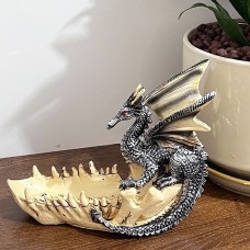Creative, Modern, Minimalist Dragon Tooth Boat, Home and Office Storage, Sculpture, Resin Decoration, Handicrafts