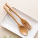 Creative Wooden Tableware, Beech Wood Knife, Fork, Spoon, Three Piece Set Of Solid Wood Natural Color Small Wooden Knife Set