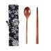 Japanese Style Long Handled Spoons, Forks, Chopsticks, Three Piece Set Of Wooden Portable Tableware, Chopsticks, Spoons, Set