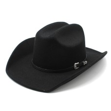 Western Europe and The United States Cowboy Hat Men and Women Fashion Word Top Wool Hat Ethnic Tibetan Cowboy Hat Western Europe and The United States Cowboy Hat Men and Women Fashion Word Top Wool Hat Ethnic Tibetan Cowboy Hat
