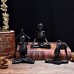 Halloween Ghost Festival Yoga Skull Figure Decoration Ornaments Skull Resin Crafts Small Decoration