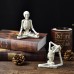 Halloween Ghost Festival Yoga Skull Figure Decoration Ornaments Skull Resin Crafts Small Decoration