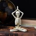 Halloween Ghost Festival Yoga Skull Figure Decoration Ornaments Skull Resin Crafts Small Decoration