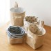 Cotton and Linen Storage Hanging Bag Wall Hanging Behind The Door Tabletop Debris Jute Storage Bag Bathroom