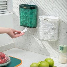 Freshness Preservation Bag Storage Box Wall Mounted Withdrawable Kitchen Large Capacity Disposable Plastic Film Cover Storage Box