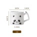Cute embossed fat panda ceramic water cup milk coffee cup home children creative tableware