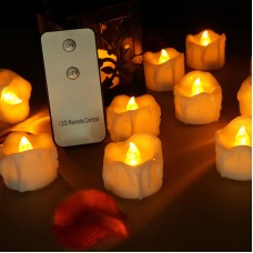LED Electronic Candle Wedding Decoration Candle Soft Light Flashing Electronic Tea Wax Tears Remote Control Candle