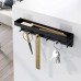 Non Punching Stainless Steel Kitchen Storage Rack Bathroom Storage Rack Keychain Behind Door Wall Hanging Clothes Rack Umbrella Rack
