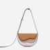 Spliced Single Shoulder Underarm Bag Contrast Bag Saddle Bag Crossbody Bag