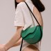 Spliced Single Shoulder Underarm Bag Contrast Bag Saddle Bag Crossbody Bag