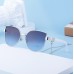 New European and American Fashion Cat Eye Sunglasses Women High Sense Necklace Side Bag Mirror Leg Sunglasses Women